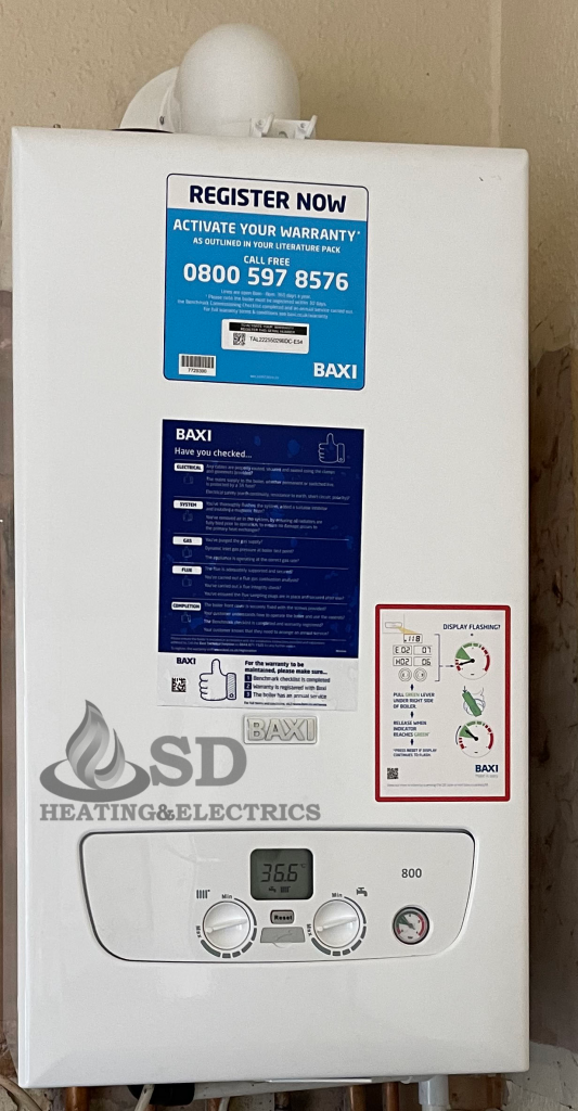 BAXI combi boiler installation